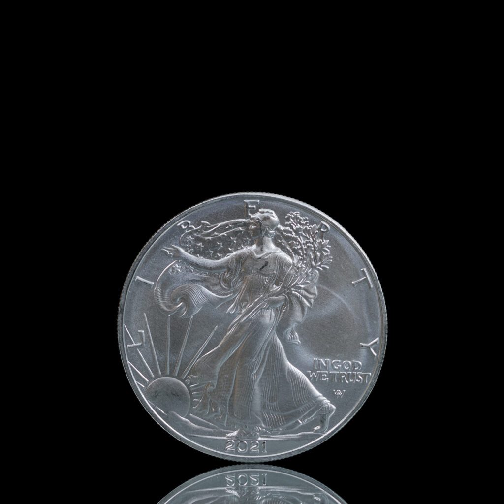 2021 American Silver Eagle coin obverse