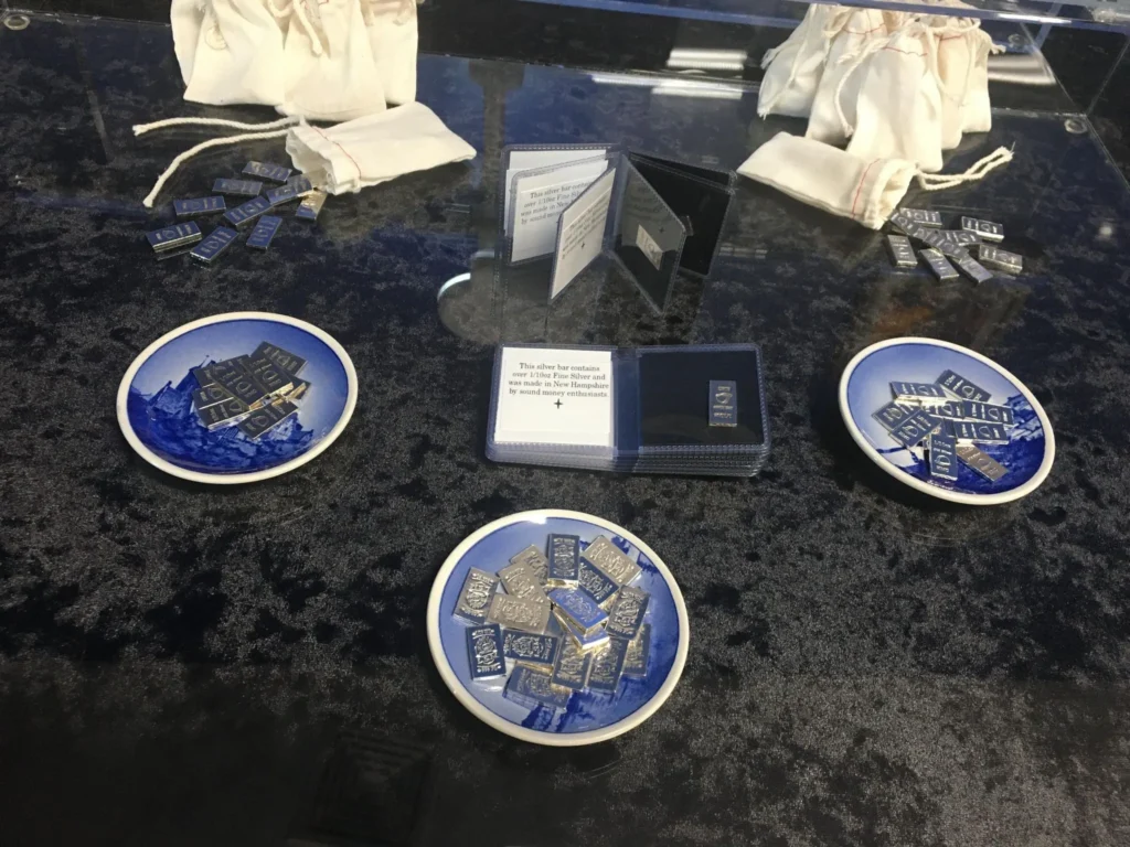 1/10 ounce silver bars and coins from Local Silver Mint — ideal for barter trading and alternative currency