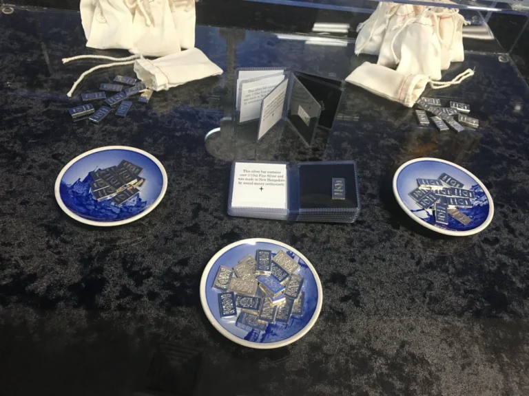 1/10 ounce silver bars and coins from Local Silver Mint — ideal for barter trading and alternative currency