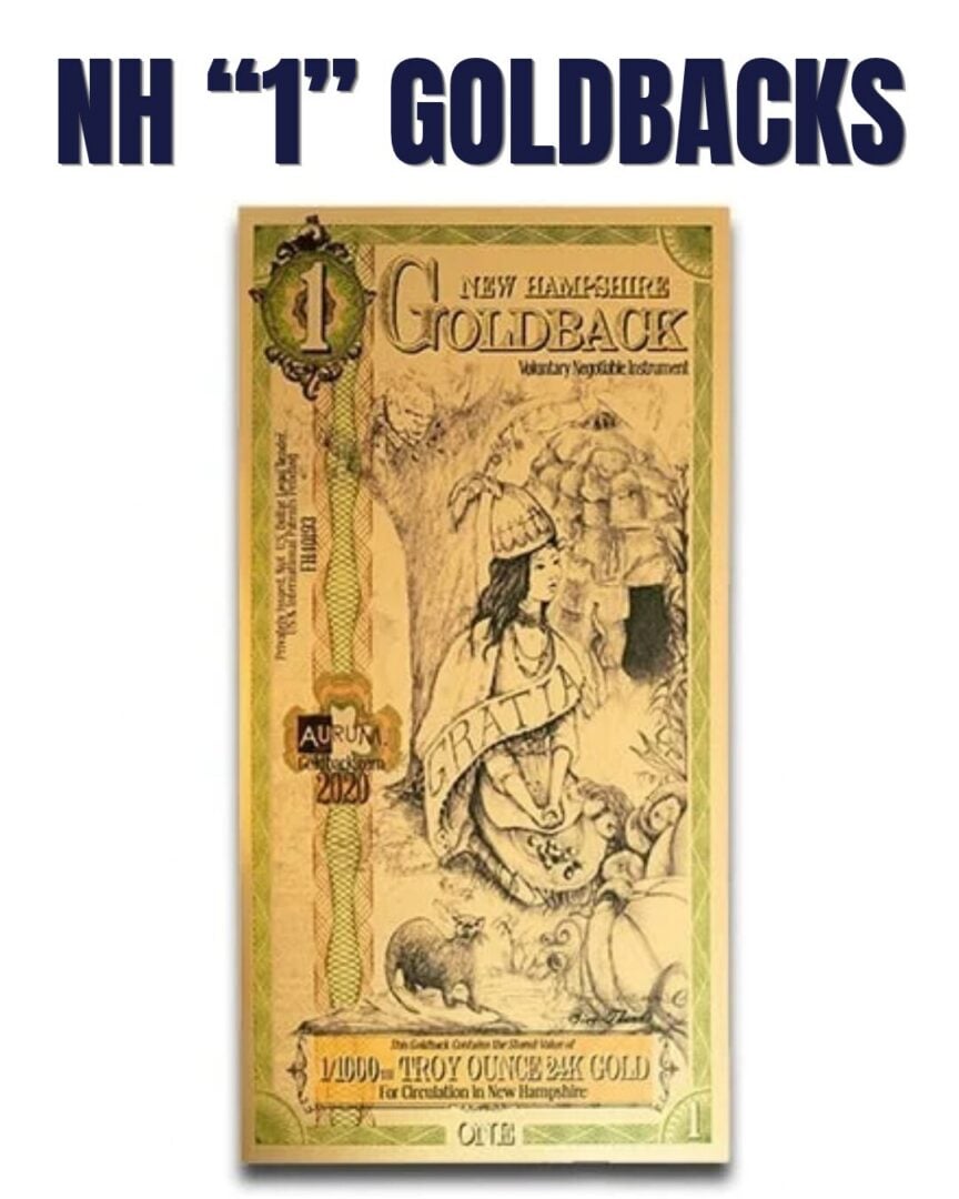 1 New Hampshire Goldback